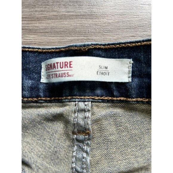 levis signature slim mens dark blue 30x28 Measured - Picture 3 of 7